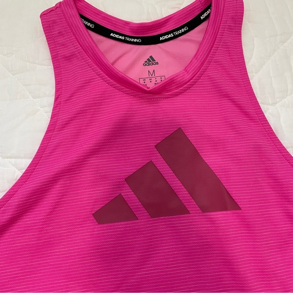 Adidas BOS logo tank top size medium in screaming pink/wild - Picture 4 of 9